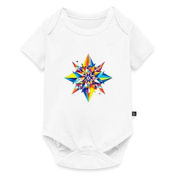 Stern - Baby Premium Kurzarmbody - Weiß - Vorne