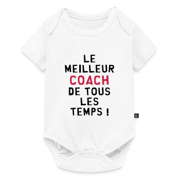 Le meilleur Coach de tous les temps ! - Body à manches courtes Premium Bébé - blanc - Devant
