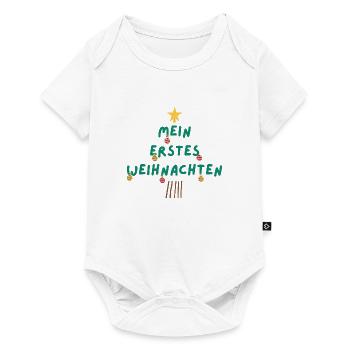 Mein erstes Weihnachten / First Christmas - Baby Premium Kurzarmbody - Weiß - Vorne
