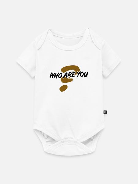 Who are you - Baby Premium Kurzarmbody - Weiß