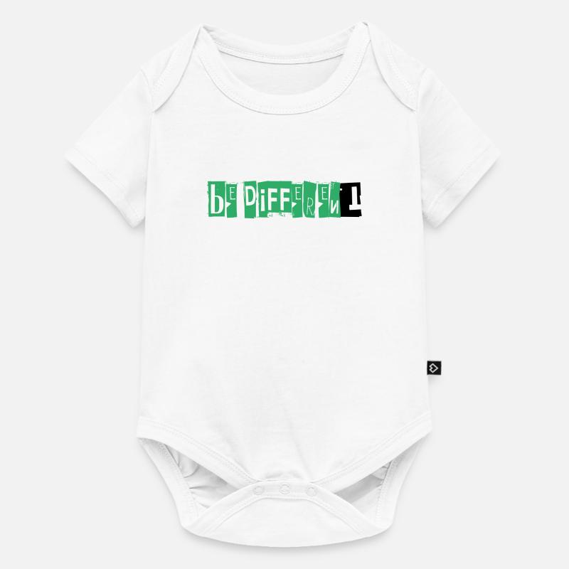 BE DIFFERENT - Baby Premium short-sleeve bodysuit - white