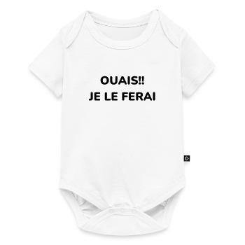 Ja!! Ich werde es tun - Baby Premium Kurzarmbody - Weiß - Vorne