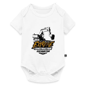Crawler excavators - excavators - crawler excavators - Baby Premium short-sleeve bodysuit - white - Front