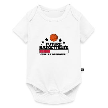 future basketteuse - Body à manches courtes Premium Bébé - blanc - Devant