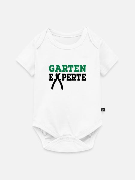 Garten Experte - Baby Premium Kurzarmbody - Weiß