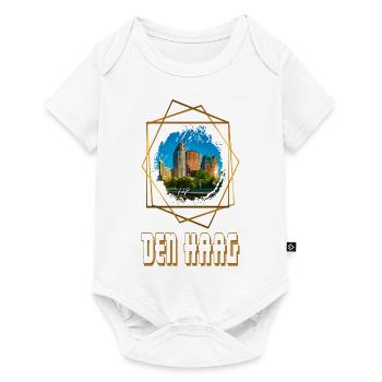The Hague Netherlands Holland Skyline City Gold - Baby Premium short-sleeve bodysuit - white - Front