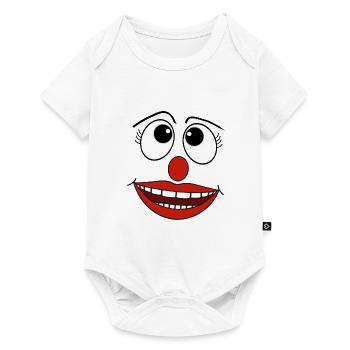 Clown Laughing Face Carnival Carnival Costume - Baby Premium short-sleeve bodysuit - white - Front