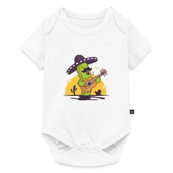 Mariachi mexicaine chantant Cactus - Body à manches courtes Premium Bébé - blanc - Devant