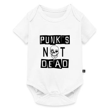 PUNK'S NOT DEAD - Baby Premium short-sleeve bodysuit - white - Front