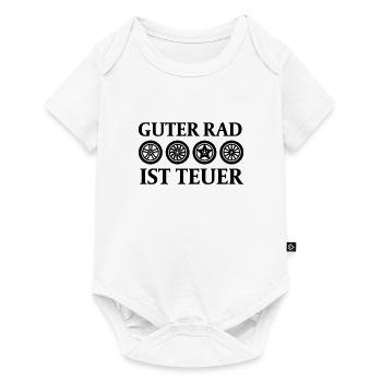 Guter Rad ist teuer - Baby Premium Kurzarmbody - Weiß - Vorne