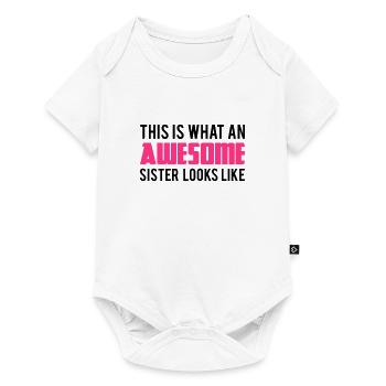 Sister - Body à manches courtes Premium Bébé - blanc - Devant