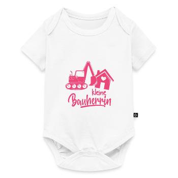 Kleine Bauherrin 2022 Hausbau Kind Mädchen Baby - Baby Premium Kurzarmbody - Weiß - Vorne