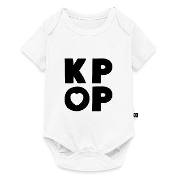 Amour de la musique K-Pop - Body à manches courtes Premium Bébé - blanc - Devant