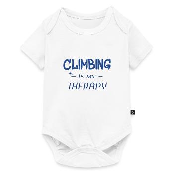 Klettern - Baby Premium Kurzarmbody - Weiß - Vorne