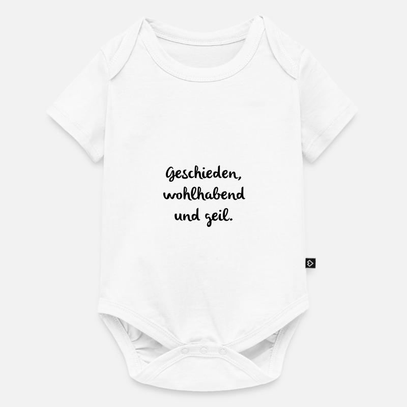 Scheidung Geschieden Exfrau Exmann Divorced Single - Baby Premium Kurzarmbody - Weiß
