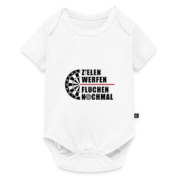 Expiration des fléchettes | Cadeau de fléchettes pour les joueurs de fléchettes - Body à manches courtes Premium Bébé - blanc - Devant