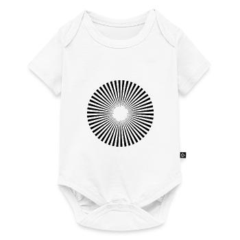 Illusion d’illusions optiques motifs géométrie - Body à manches courtes Premium Bébé - blanc - Devant