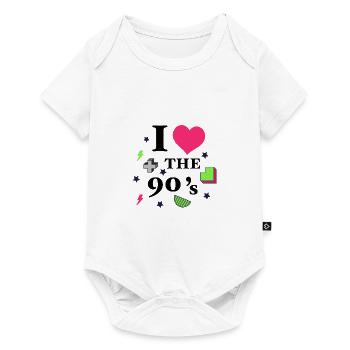 I Love the 90's années 90 90 - Body à manches courtes Premium Bébé - blanc - Devant