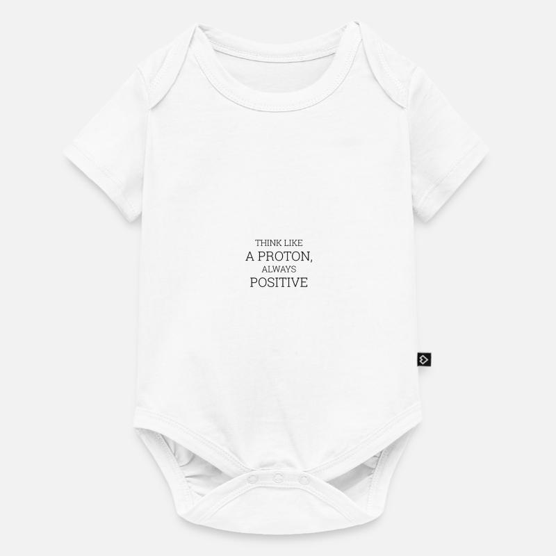 Pensez comme un proton toujours positif - Body à manches courtes Premium Bébé - blanc