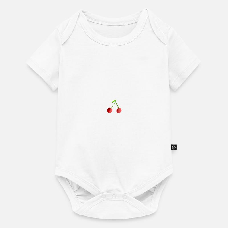 cerise - Body à manches courtes Premium Bébé - blanc
