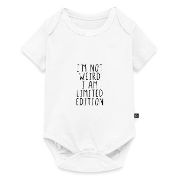 Je ne suis pas bizarre je suis en édition limitée - Body à manches courtes Premium Bébé - blanc - Devant