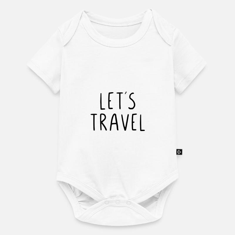 Voyageons - Body à manches courtes Premium Bébé - blanc
