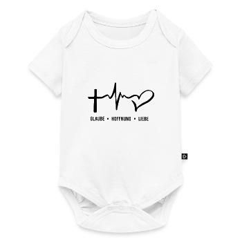Glaube Hoffnung Liebe - Baby Premium Kurzarmbody - Weiß - Vorne
