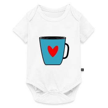 COFFEE. Cafe. humor. cup. Tea. THE - Baby Premium short-sleeve bodysuit - white - Front
