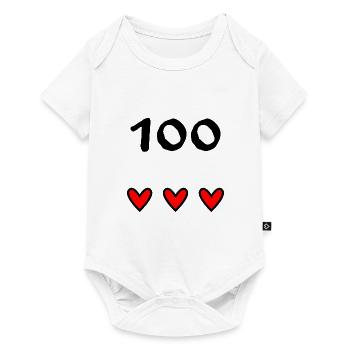 100 YEARS. 100th ANNIVERSARY. ANNIVERSARY 100 YEARS. - Baby Premium short-sleeve bodysuit - white - Front
