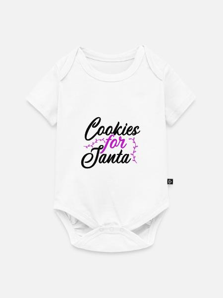 Kekse für den Weihnachtsmann - Baby Premium Kurzarmbody - Weiß