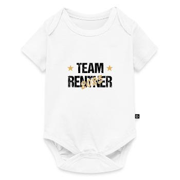 Rentner 2025 Stempel Ruhestand Rente Geschenk - Baby Premium Kurzarmbody - Weiß - Vorne