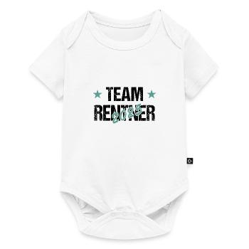 Rentner 2025 - Das perfekte Geschenk - Baby Premium Kurzarmbody - Weiß - Vorne