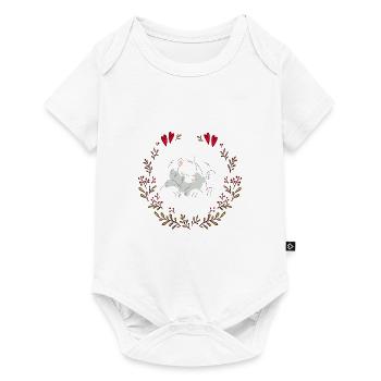 Bébé ours polaire - Body à manches courtes Premium Bébé - blanc - Devant