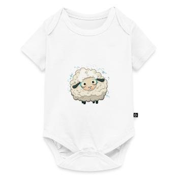 kleines Schaf - Baby Premium Kurzarmbody - Weiß - Vorne