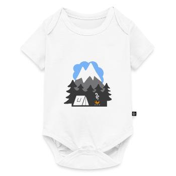 NATURE TENTES MONTAGNE HEAVEN - Body à manches courtes Premium Bébé - blanc - Devant