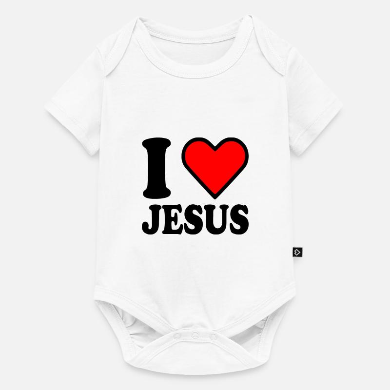 I love jesus - Body à manches courtes Premium Bébé - blanc