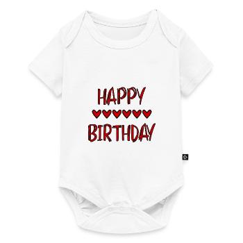 JAHRESTAG. ALLES GUTE ZUM GEBURTSTAG!. ALLES GUTE ZUM GEBURTSTAG!. - Baby Premium Kurzarmbody - Weiß - Vorne