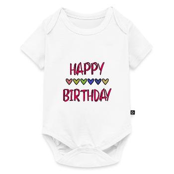 JAHRESTAG. ALLES GUTE ZUM GEBURTSTAG!. ALLES GUTE ZUM GEBURTSTAG!. - Baby Premium Kurzarmbody - Weiß - Vorne