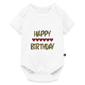 JAHRESTAG. ALLES GUTE ZUM GEBURTSTAG!. ALLES GUTE ZUM GEBURTSTAG!. - Baby Premium Kurzarmbody - Weiß - Vorne