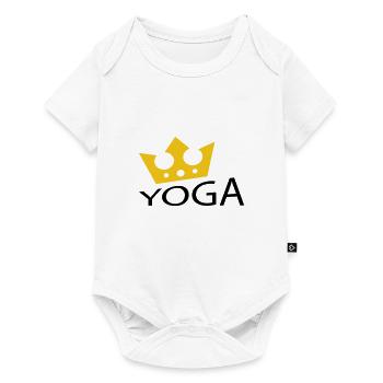 Yoga / Namaste / Fleur de lotus - Body à manches courtes Premium Bébé - blanc - Devant