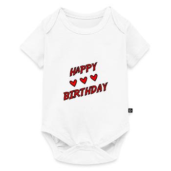 JAHRESTAG. ALLES GUTE ZUM GEBURTSTAG!. ALLES GUTE ZUM GEBURTSTAG!. - Baby Premium Kurzarmbody - Weiß - Vorne