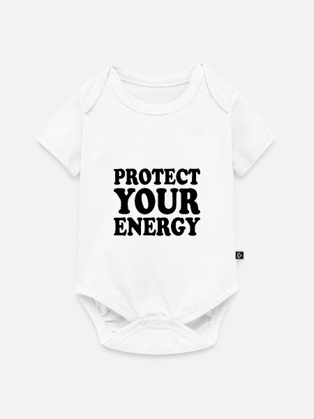 Protect your energy - Baby Premium Kurzarmbody - Weiß