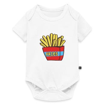 French fries - Baby Premium short-sleeve bodysuit - white - Front