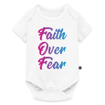 Faith over Fear - Body à manches courtes Premium Bébé - blanc - Devant