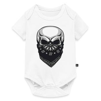 Skull bandit - Baby Premium short-sleeve bodysuit - white - Front