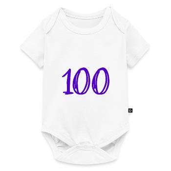 100 JAHRE. 100-jähriges Jubiläum. GEBURTSTAG 100 JAHRE. - Baby Premium Kurzarmbody - Weiß - Vorne