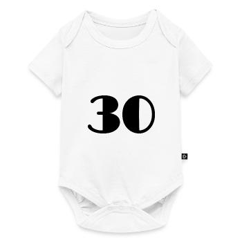30 YEARS. 30. 30th ANNIVERSARY. 30 YEARS ANNIVERSARY - Baby Premium short-sleeve bodysuit - white - Front