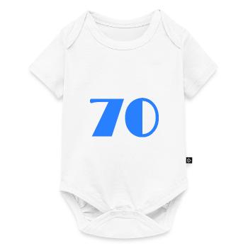 70 YEARS. 70TH ANNIVERSARY. BIRTHDAY 70 YEARS. 70 - Baby Premium short-sleeve bodysuit - white - Front