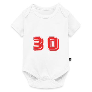 30 ANS. 30e ANNIVERSAIRE. ANNIVERSAIRE 30 ANS. 30 - Body à manches courtes Premium Bébé - blanc - Devant