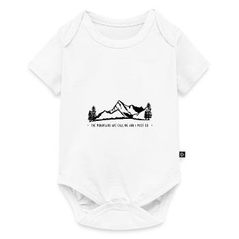 Mountains Alps Mountaineering - Baby Premium short-sleeve bodysuit - white - Front